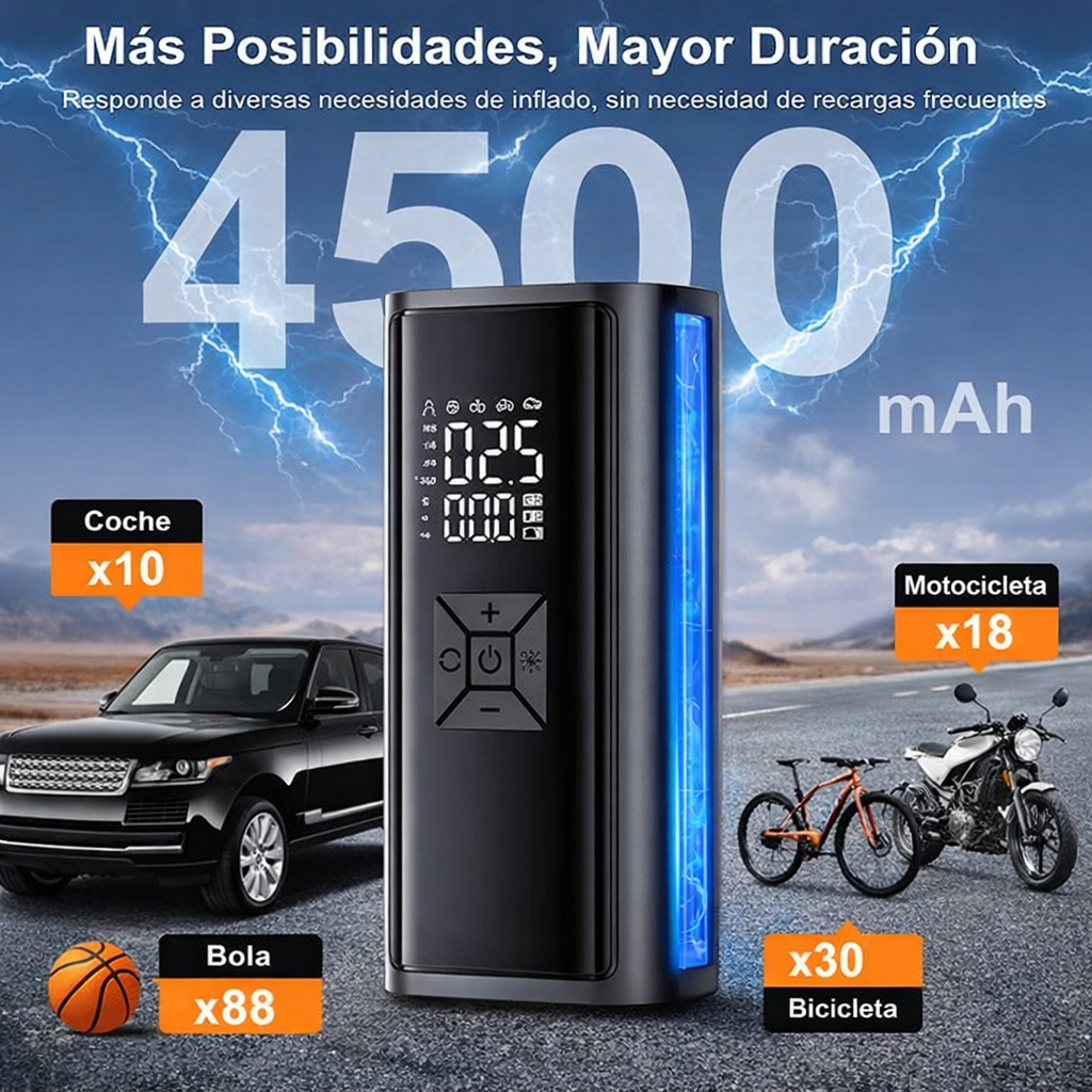 No es un inflador… es lo que te salva cuando te quedas tirado